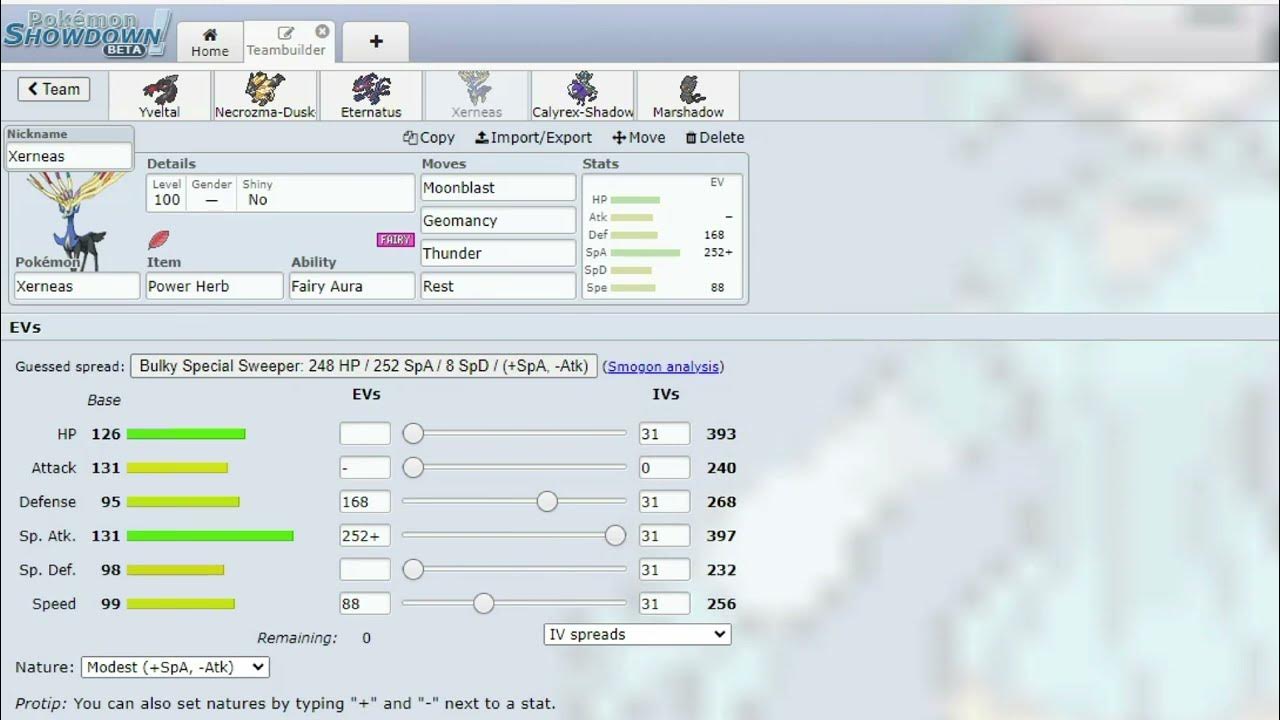 teambuilder pokemon showdown