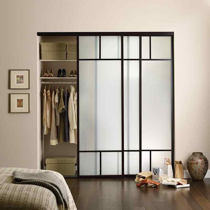 glass closet doors