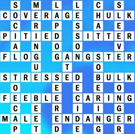 worried crossword clue