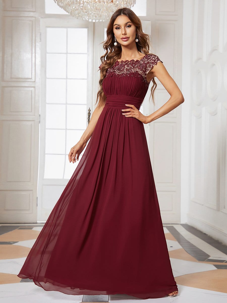 ever pretty burgundy dress