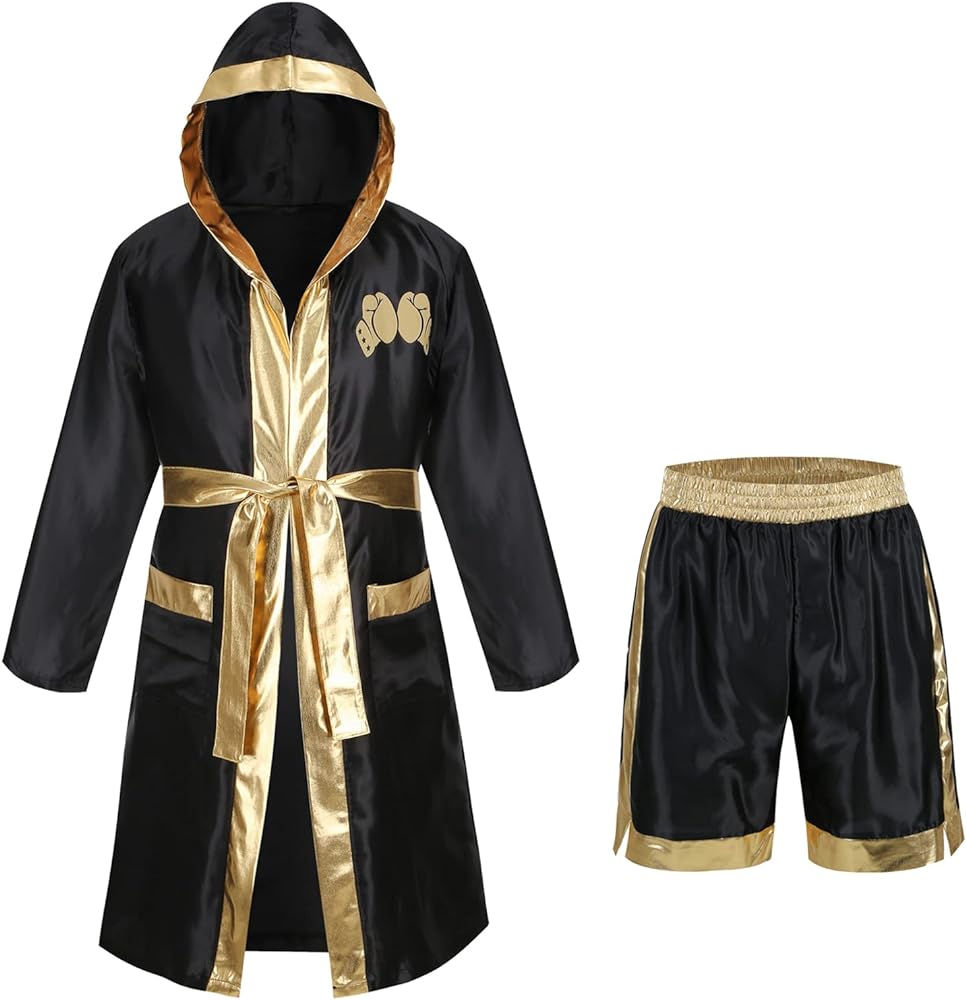 boxing robe with hood custom