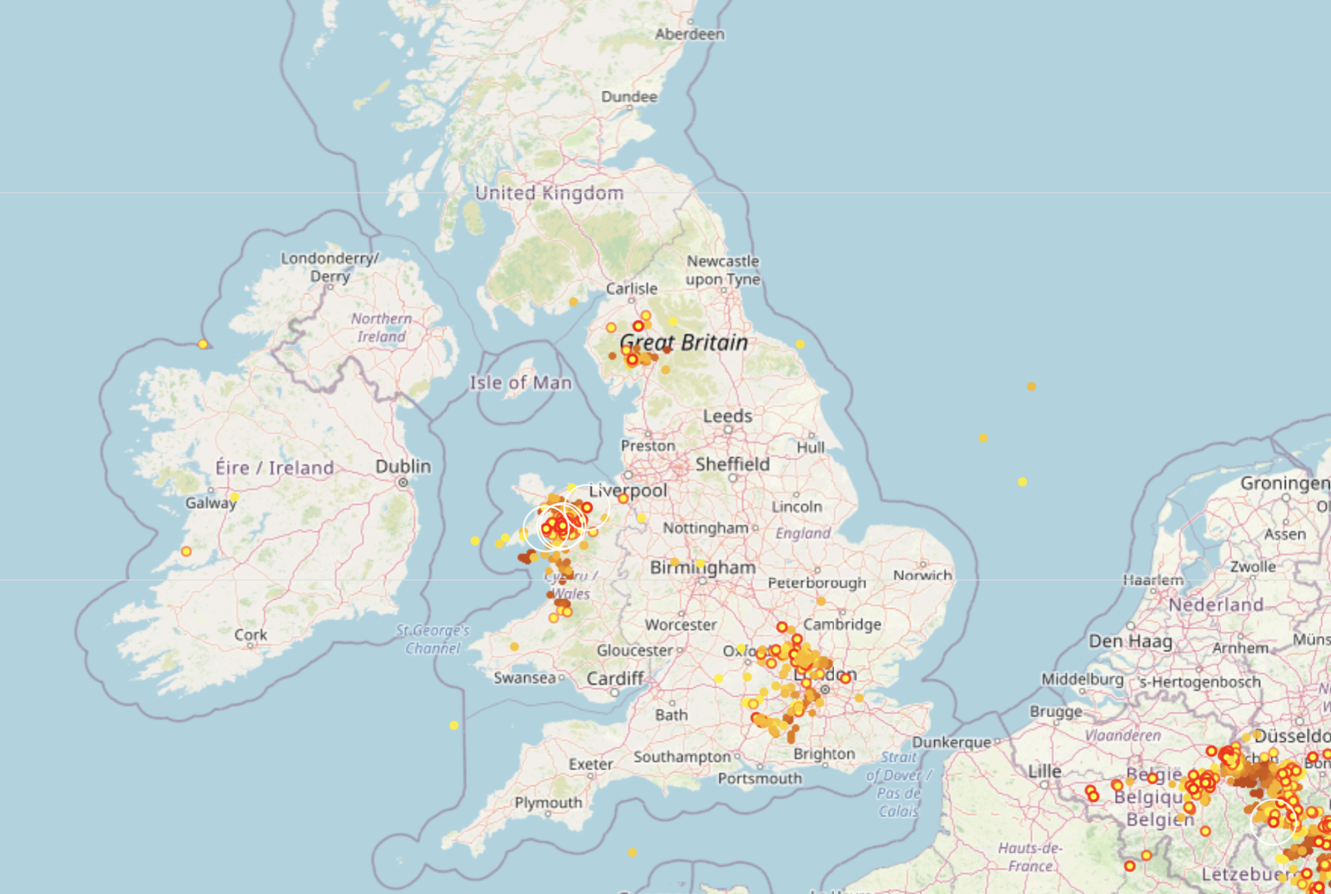 uk lightning map