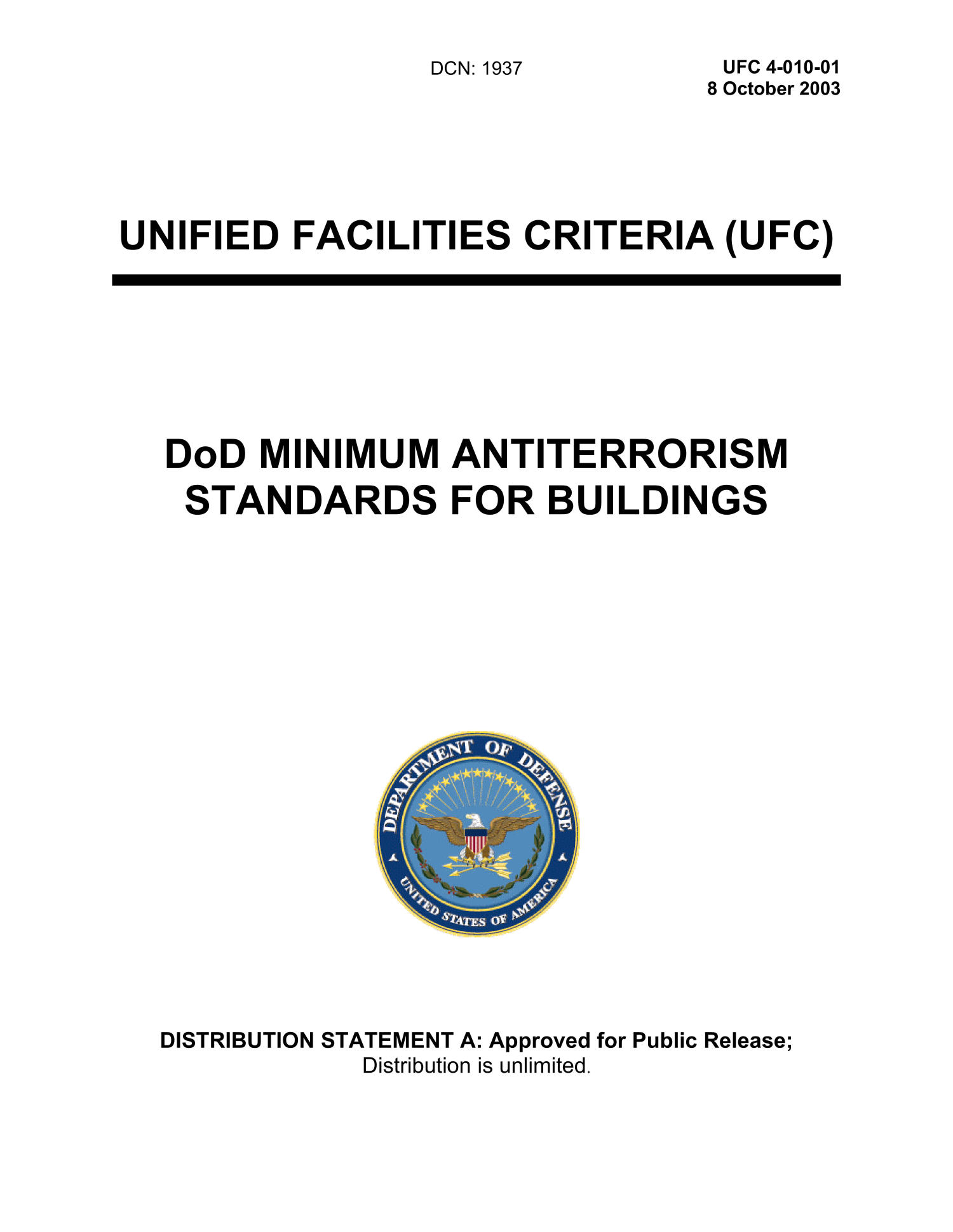 unified facilities criteria