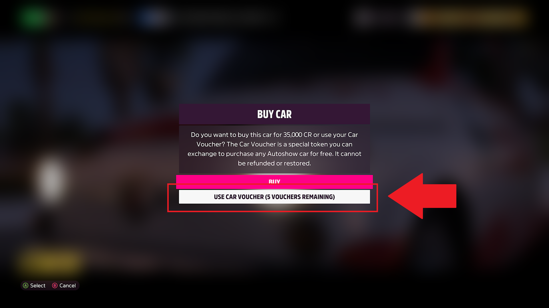 how to get car vouchers forza horizon 5