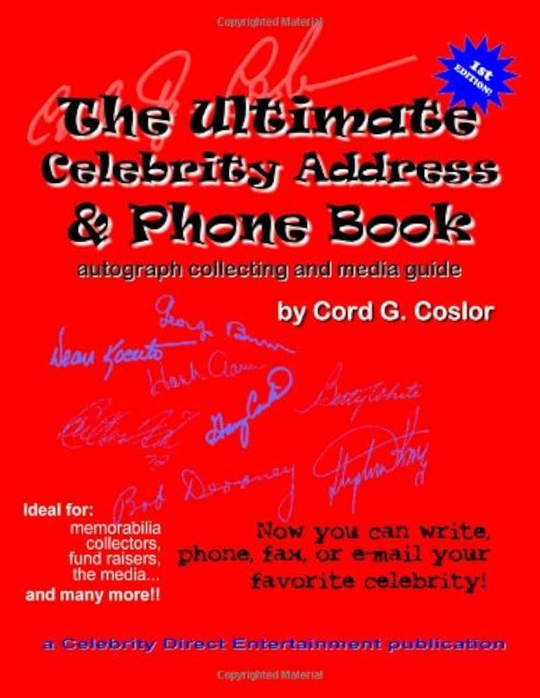 celebrity phone book