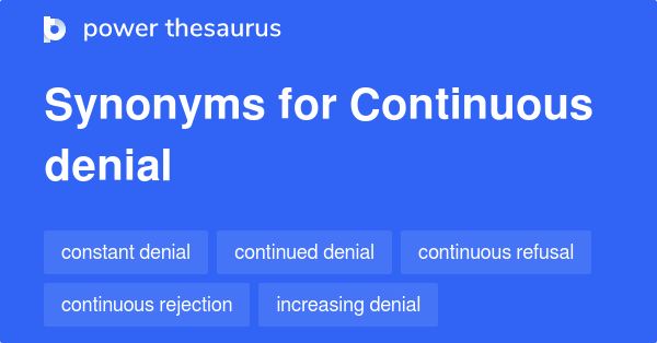 denial thesaurus