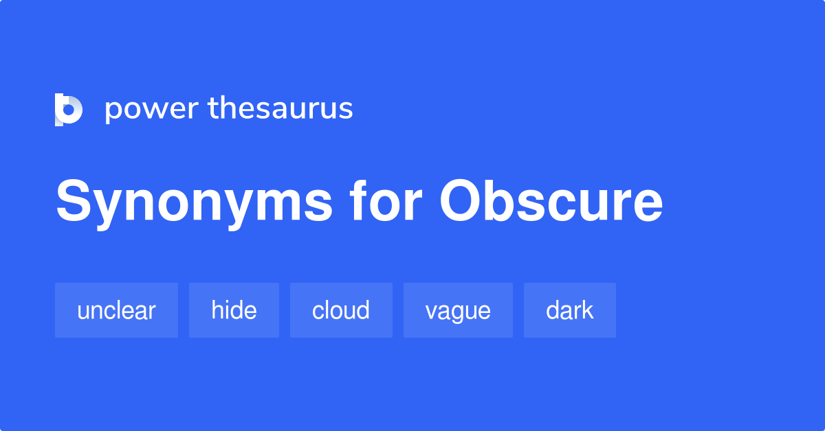 obscure synonym