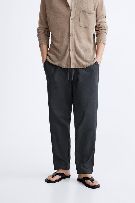 zara mens linen pants