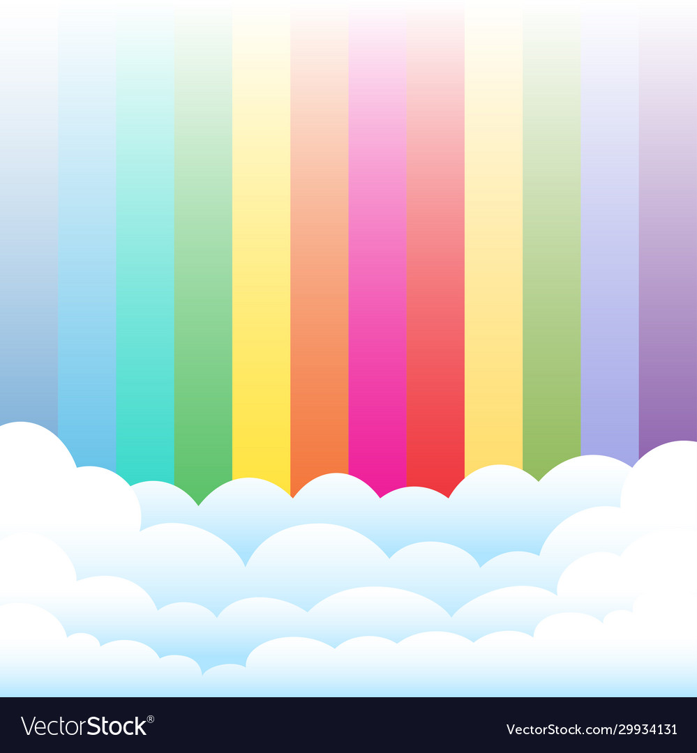 rainbow background cartoon