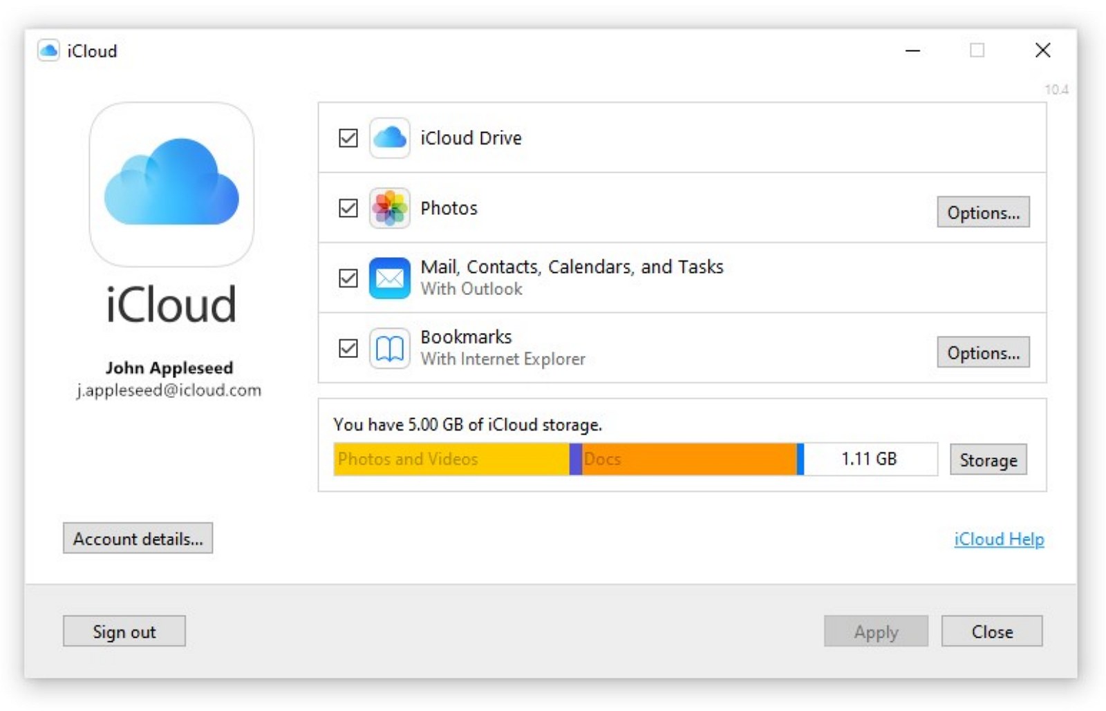 download icloud windows