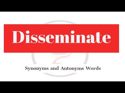 disseminate synonyms