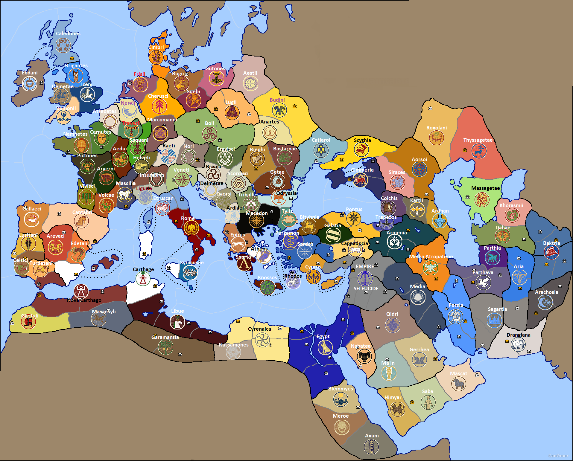 total war 2 rome map