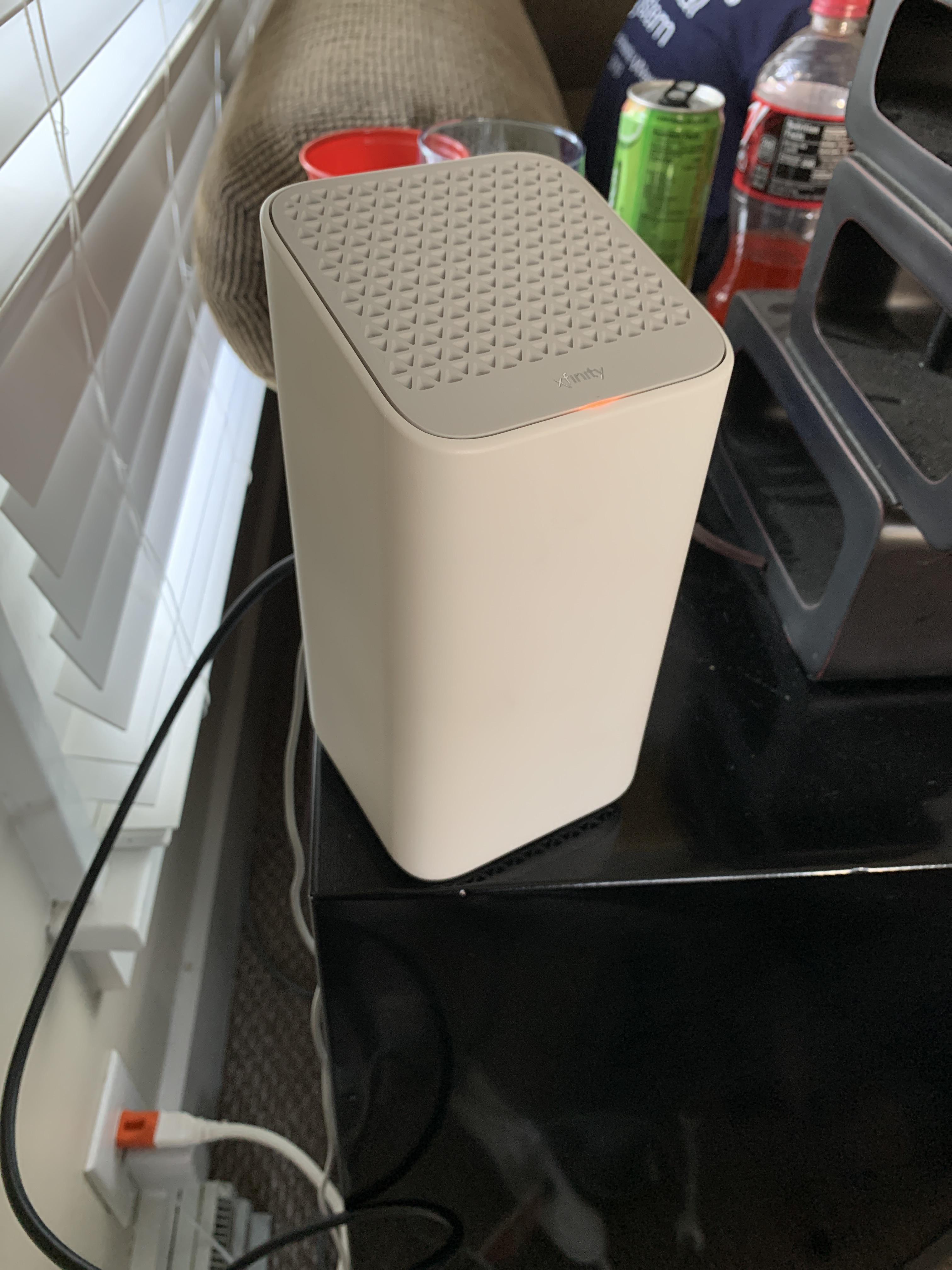 xfinity router blinking orange no internet