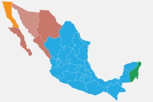 mexico time zone map