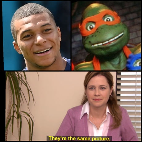 mbappe ninja turtle meme