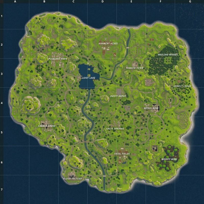 fortnite season 1 map