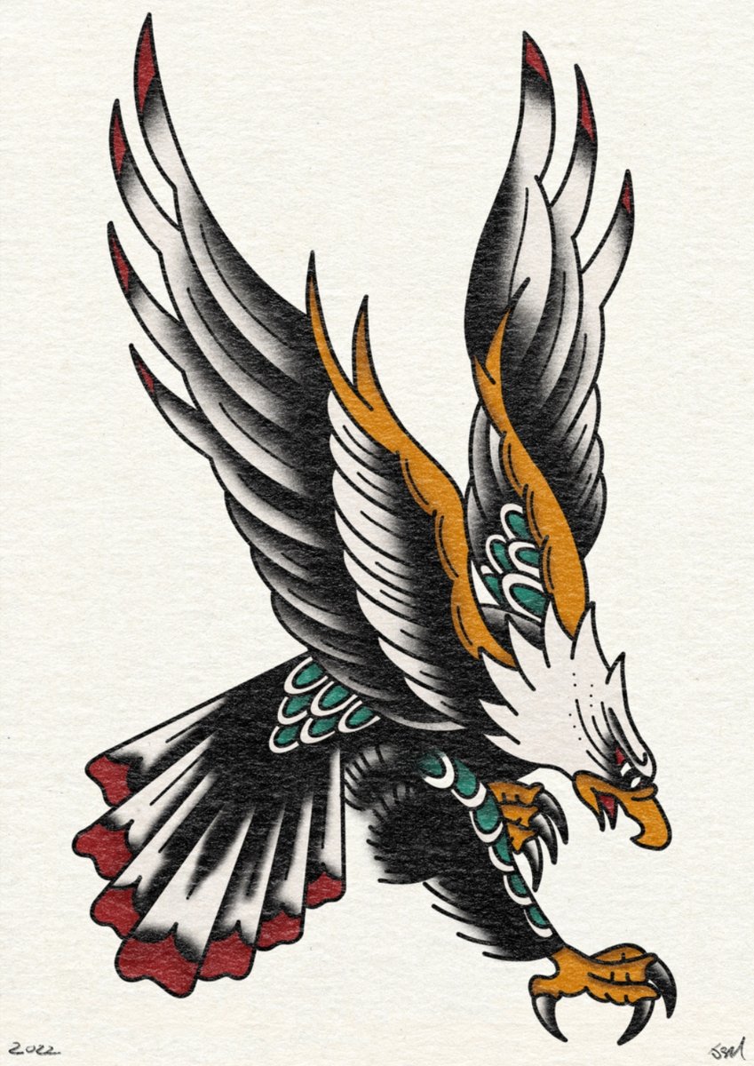 traditional eagle tattoo