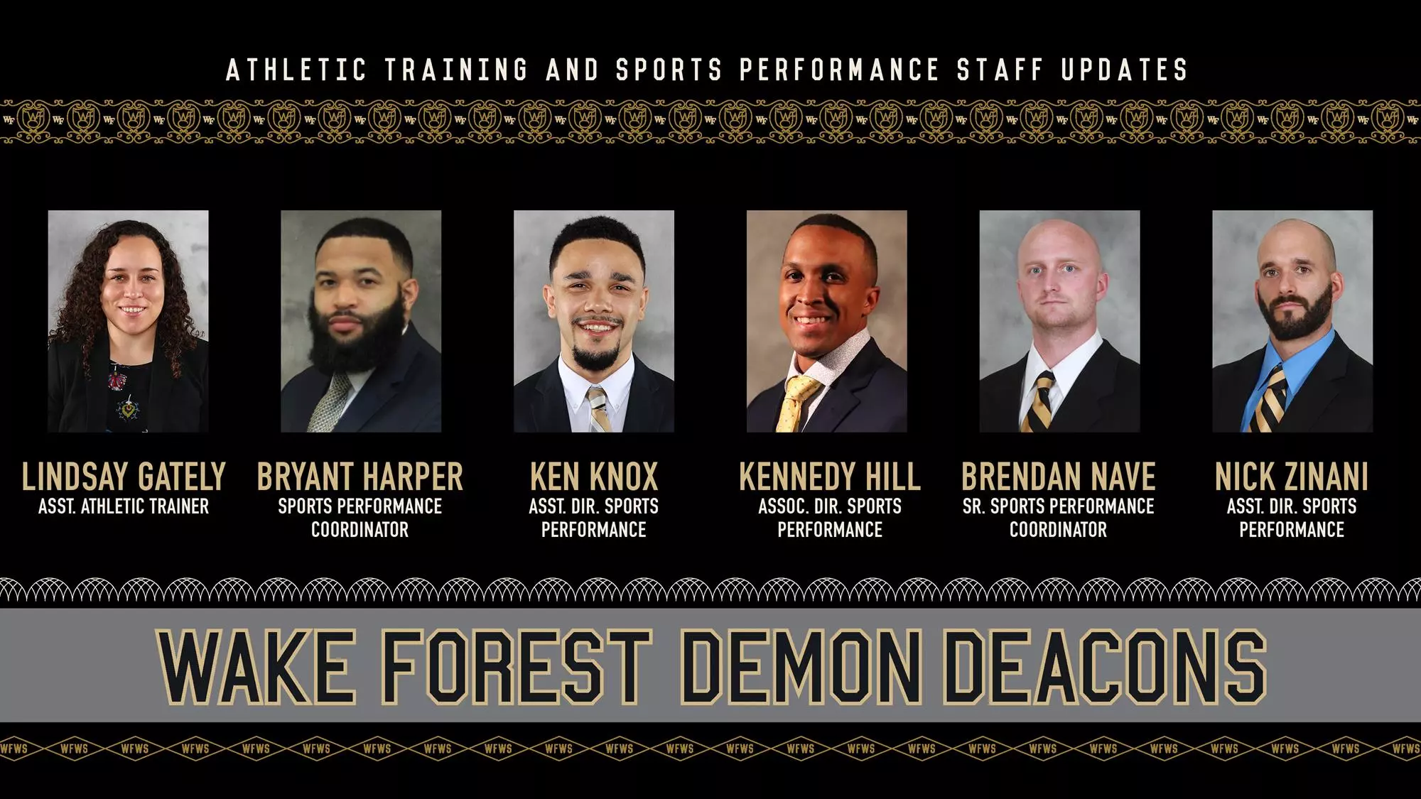 wake forest university athletics staff directory