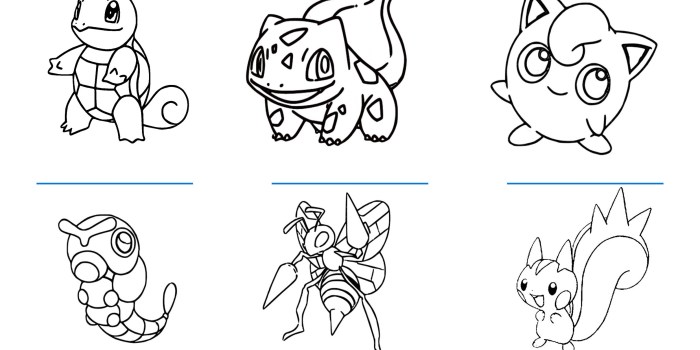 dibujos para colorear de pokémon go