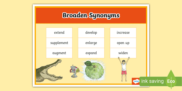 broadening synonym