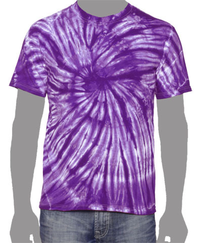 spiral tie dye with one color