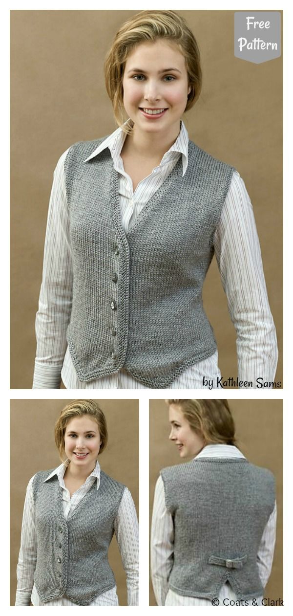 free knitting patterns for womens vests