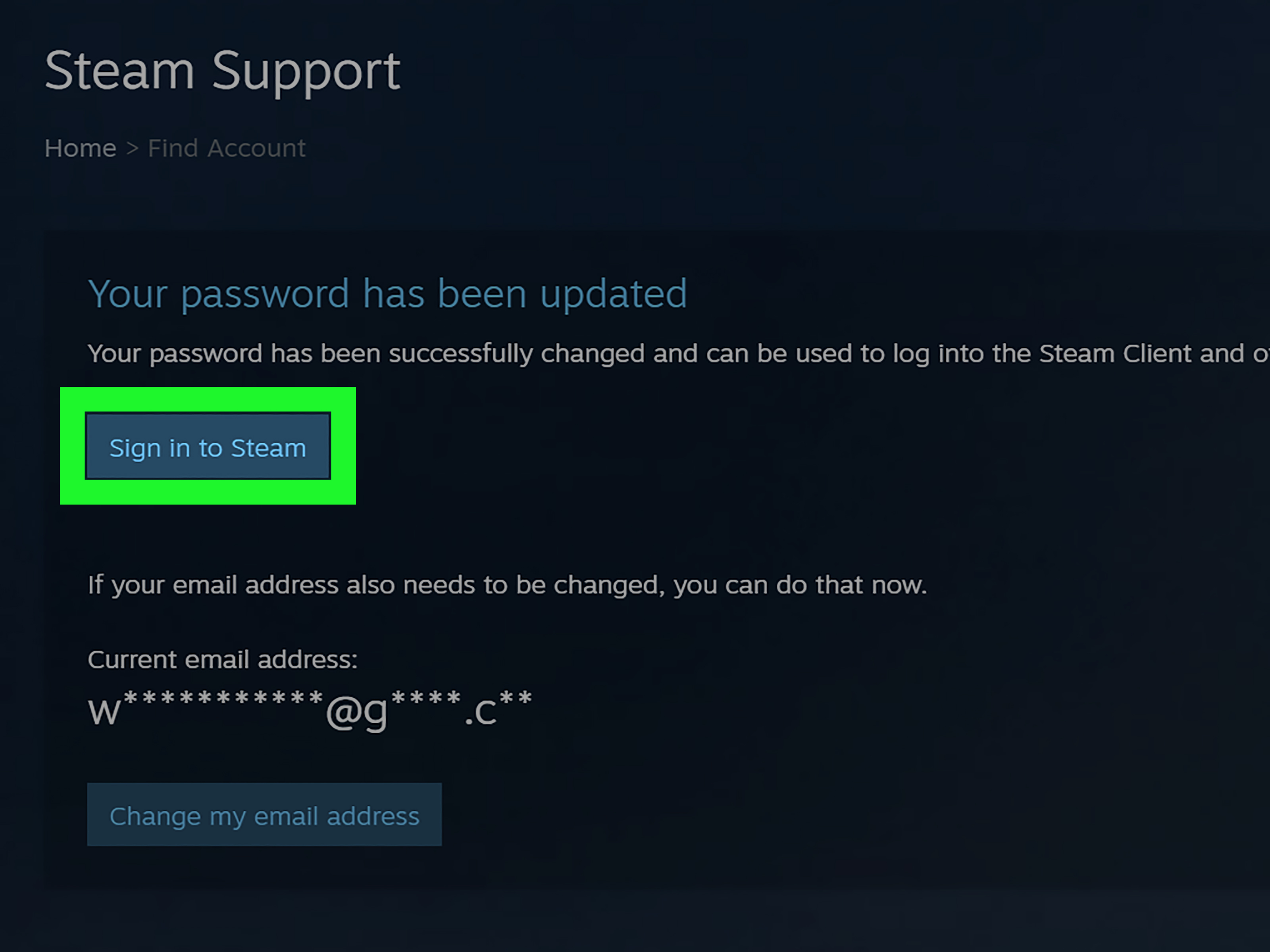 steam support