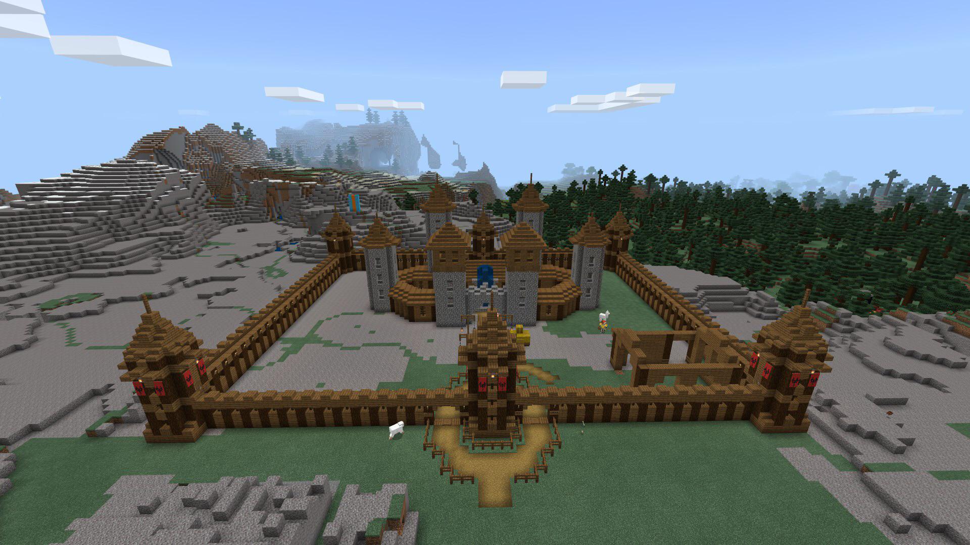 minecraft wooden fort