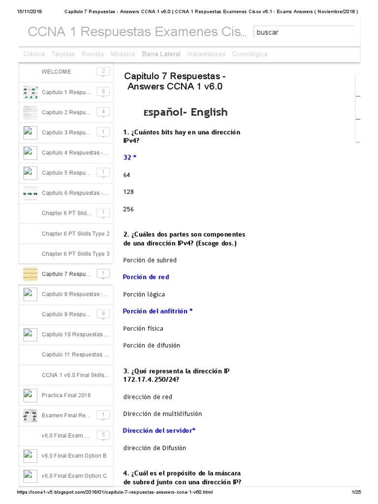 examen capitulo 7 cisco version 6.0