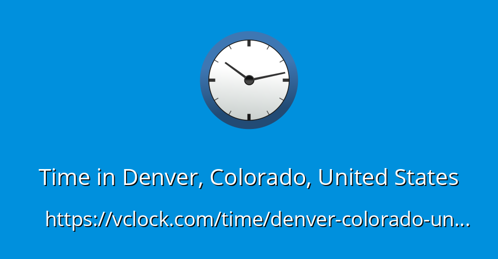 current time in colorado