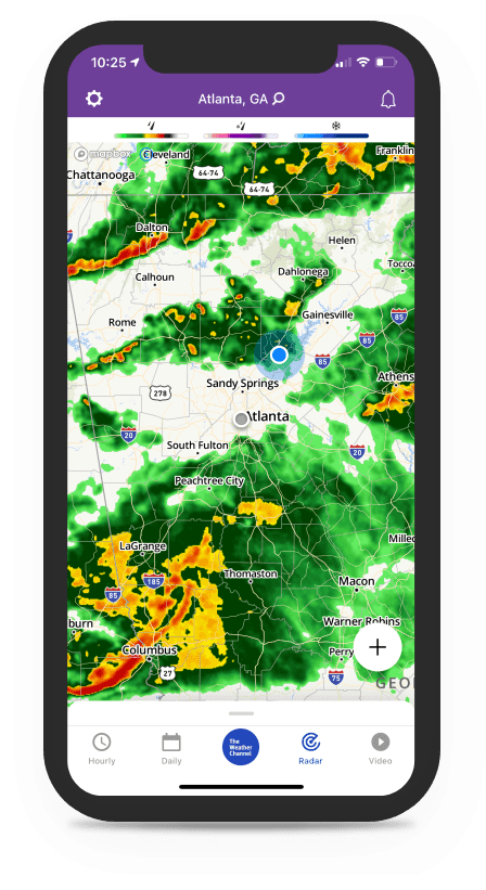 weather channel live radar