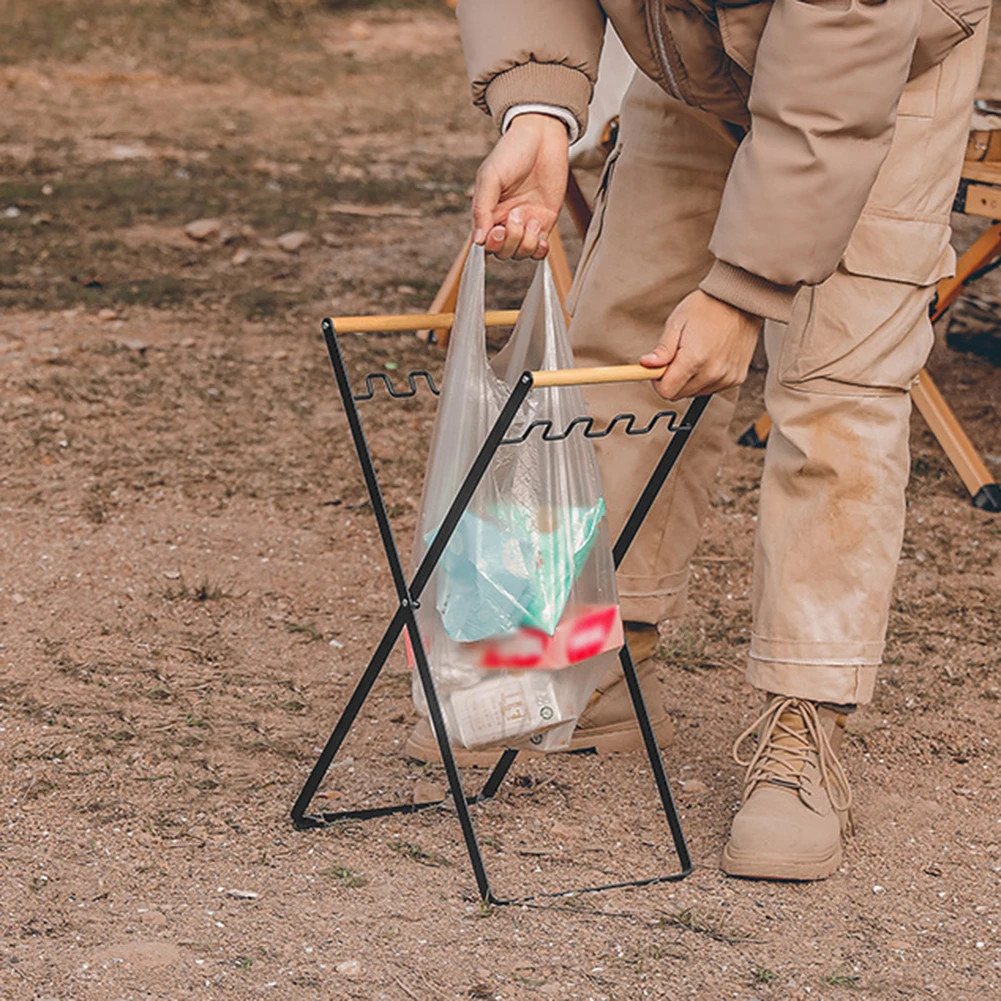 camping garbage bag holder