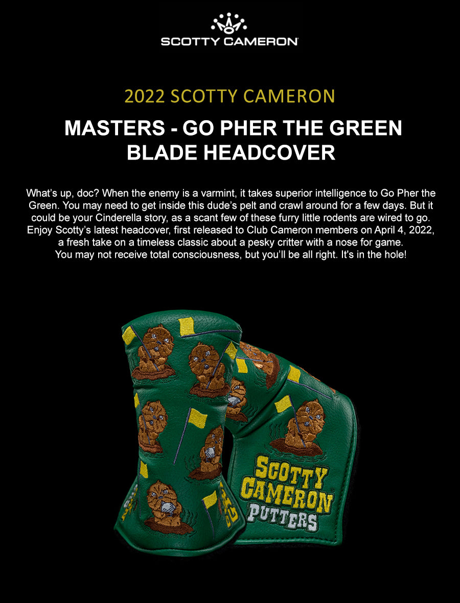 masters scotty cameron headcover