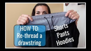 drawstring stuck in shorts