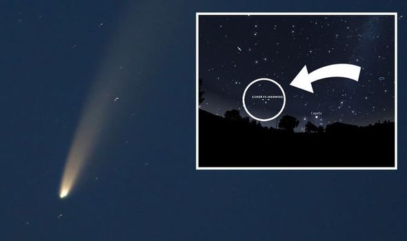 where to view comet tonight