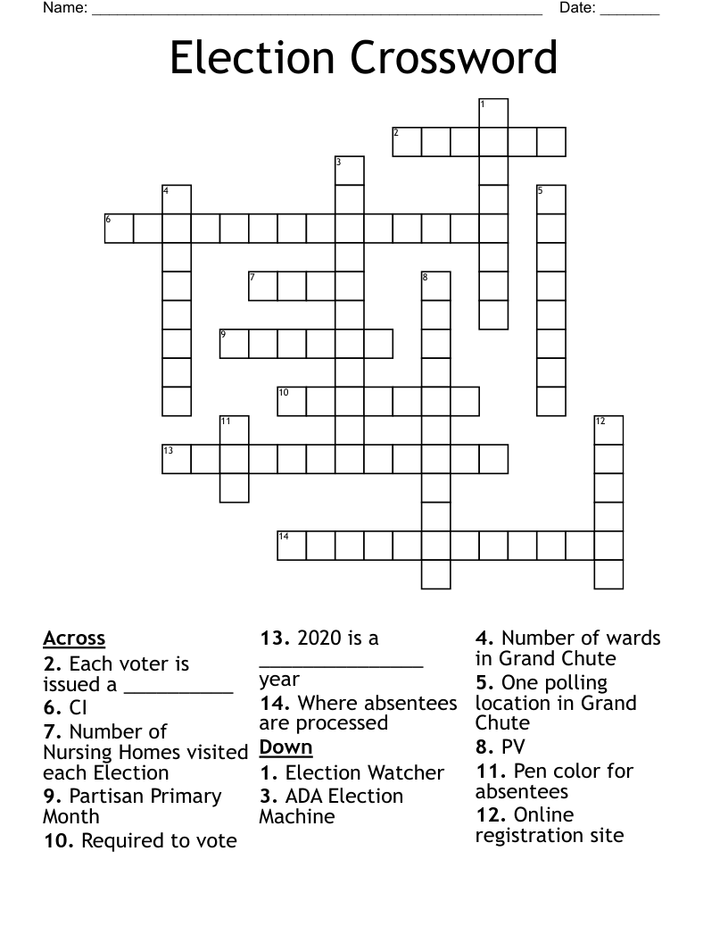 registered voters crossword clue