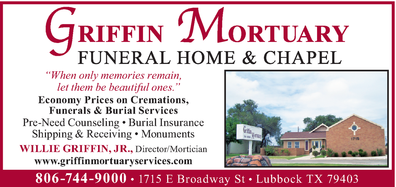 griffin mortuary lubbock tx