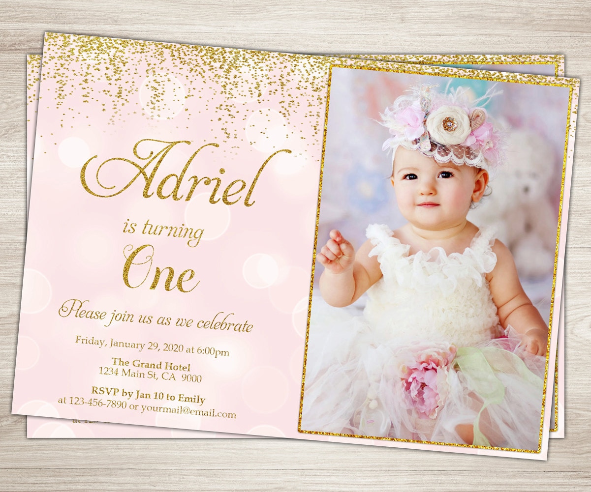 1st birthday invitations girl