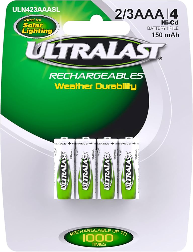 2/3 aaa rechargeable batteries for solar lights