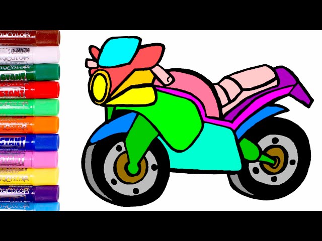 infantiles moto para colorear