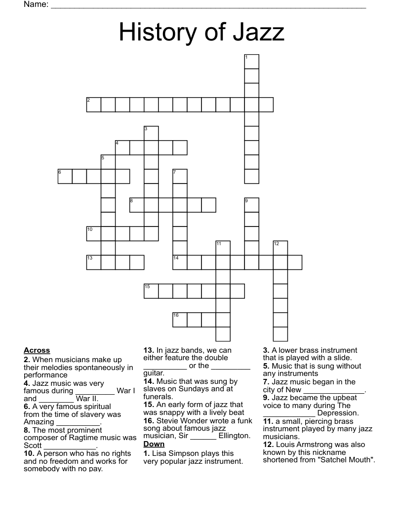 montgomery of jazz crossword clue