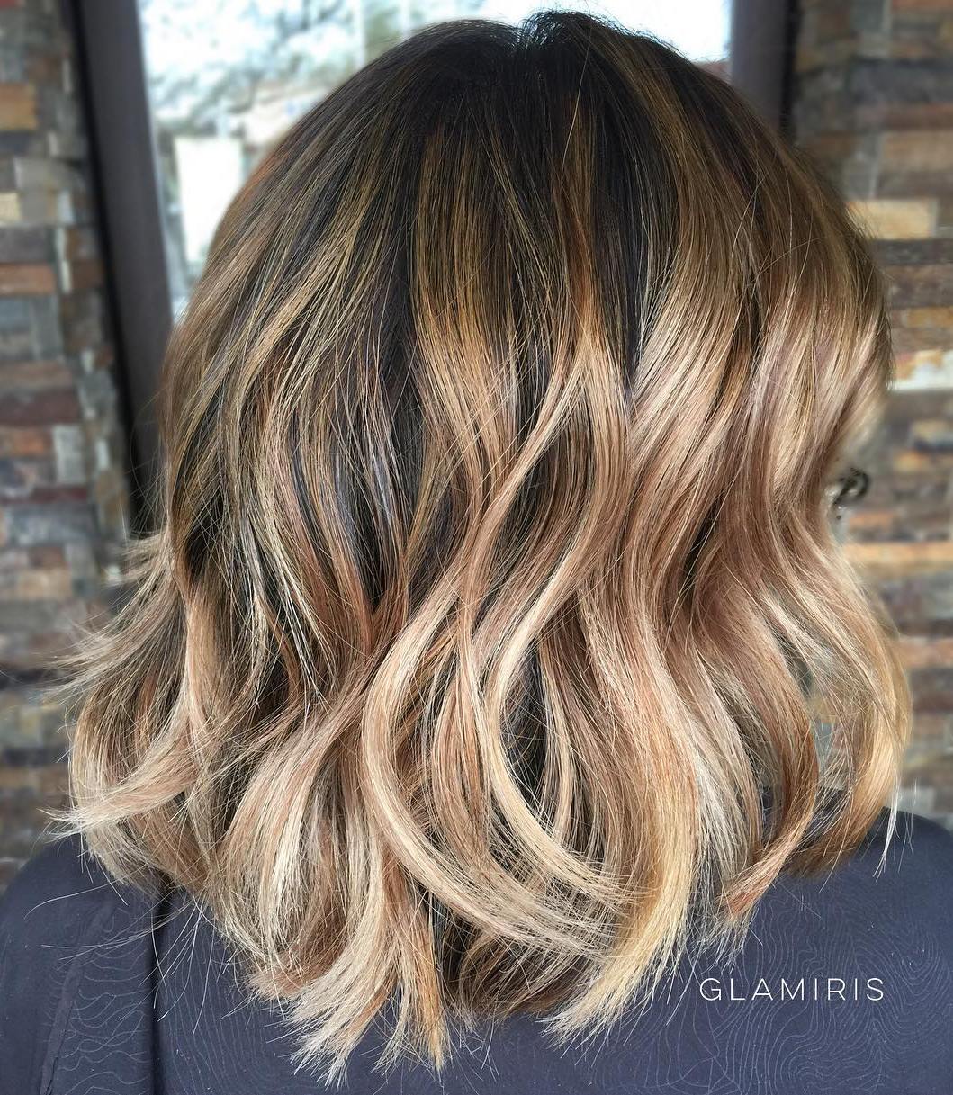 balayage on medium brown hair