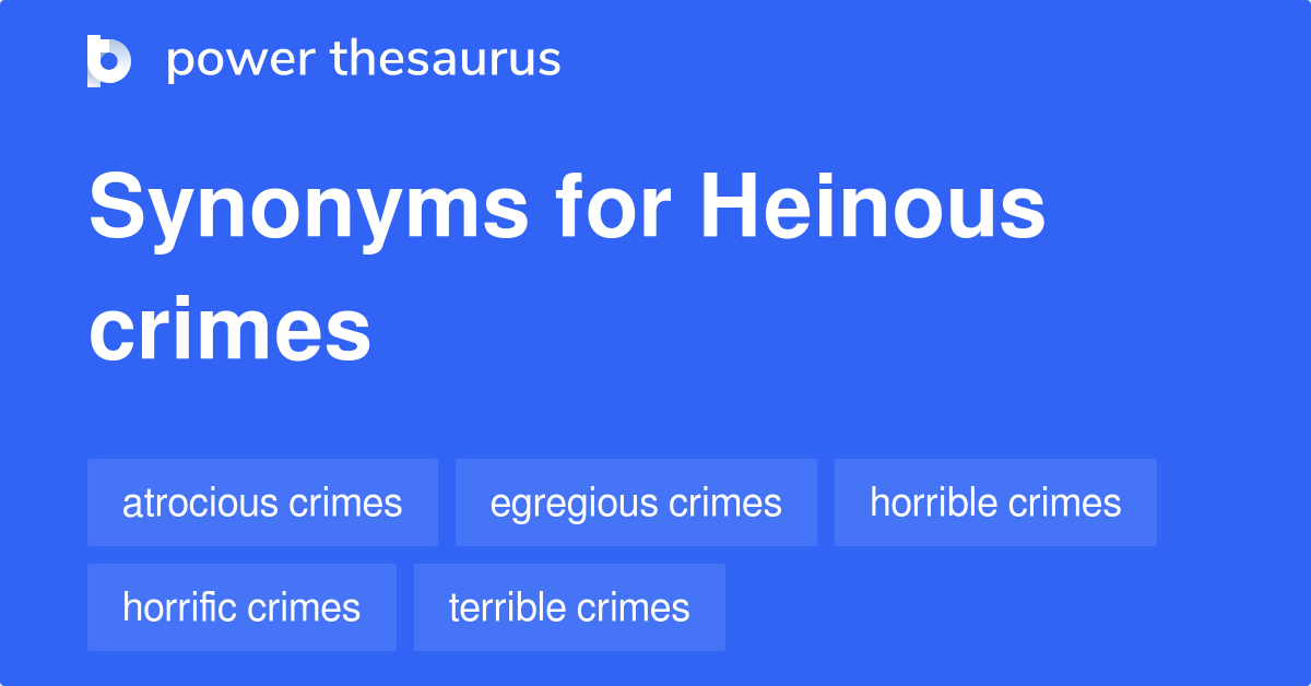 heinous synonym