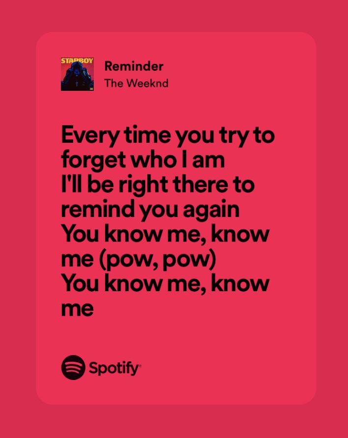 lyrics reminder the weeknd