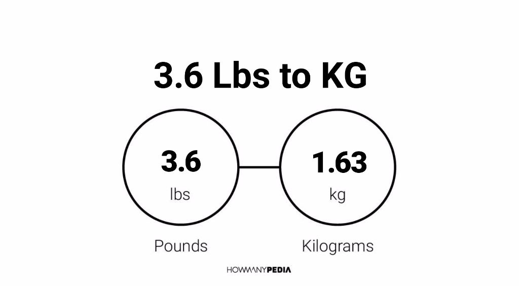 3.6 kg to pounds