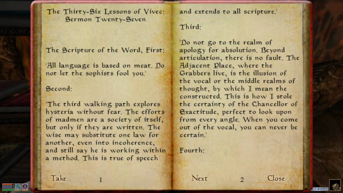 36 lessons of vivec