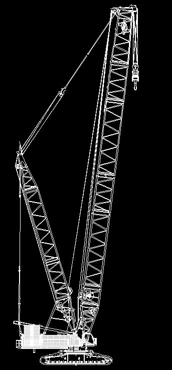 crawler crane dwg