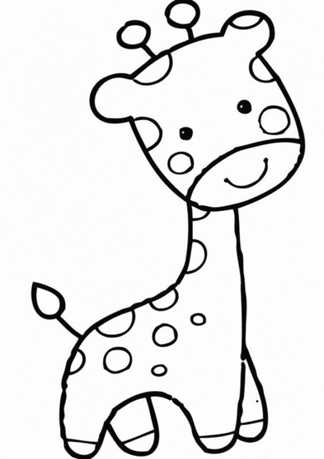 animal easy coloring pages