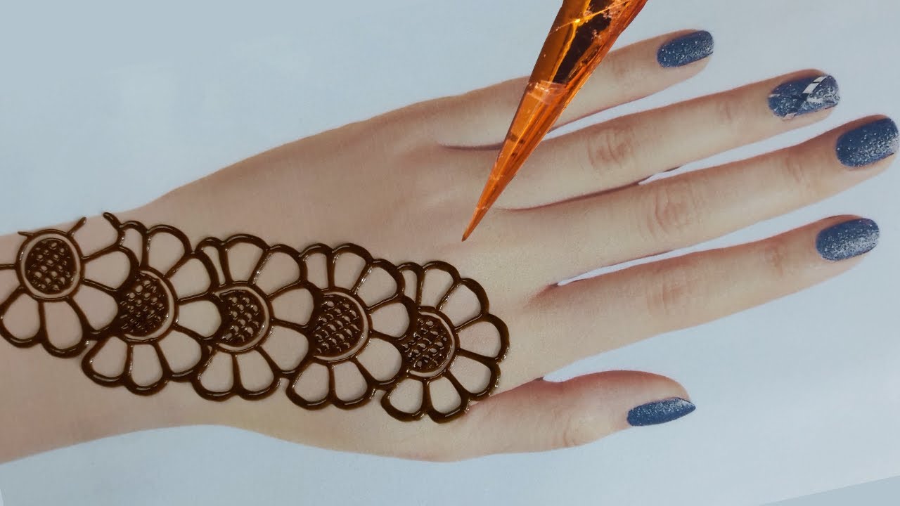 henna designs hand simple