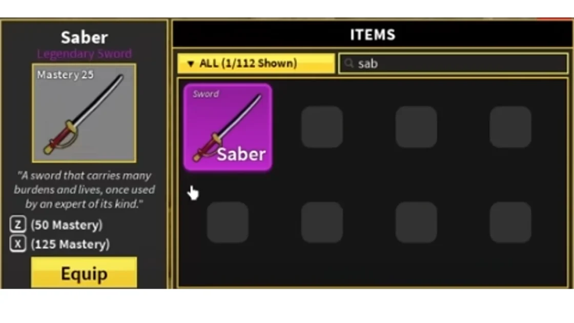 how to unlock saber v2